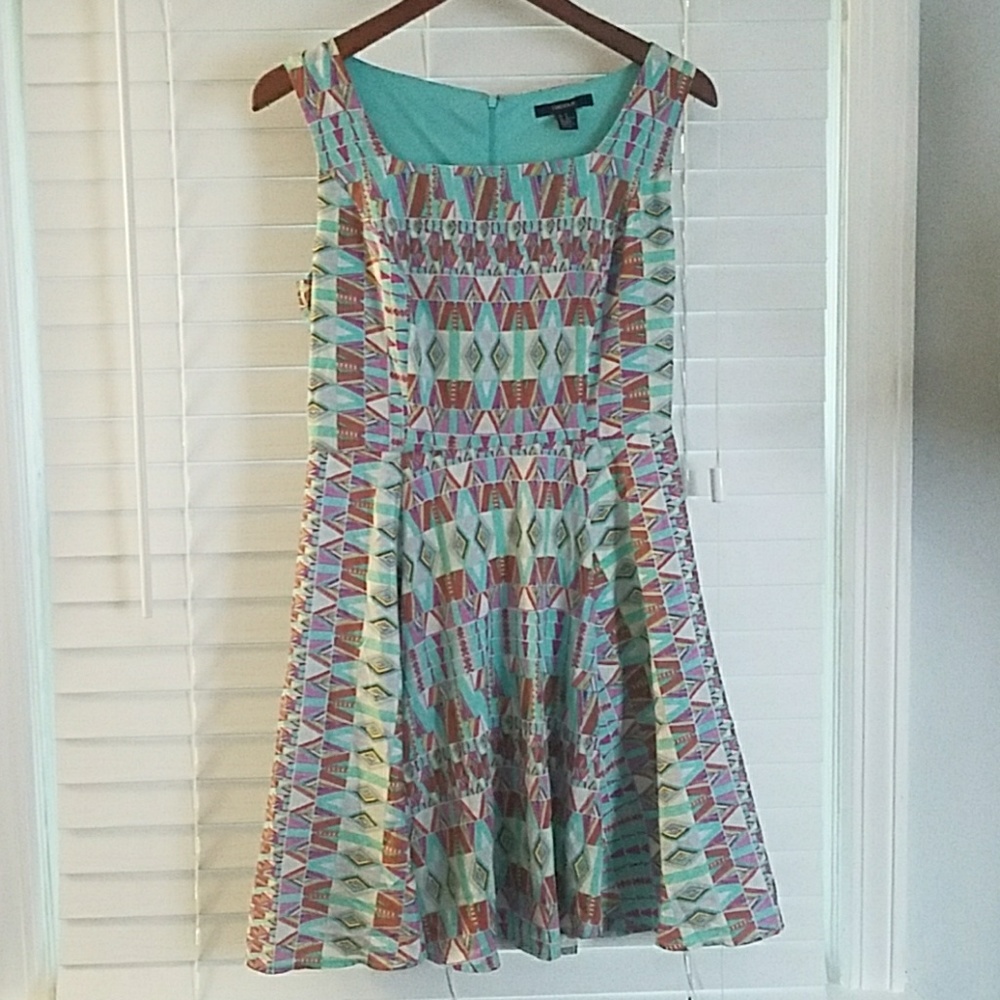 Geometric A-line dress